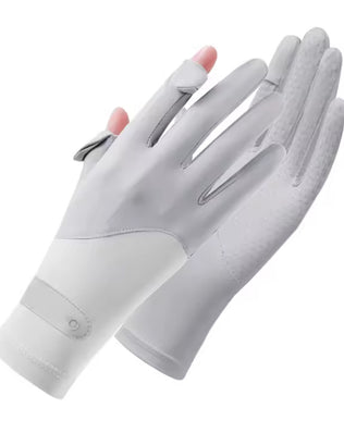 Problems Solved 2024 summer ladies fishing gloves with sunscreen, outdoor gardening or fishing protective gloves, lightweight and breathable