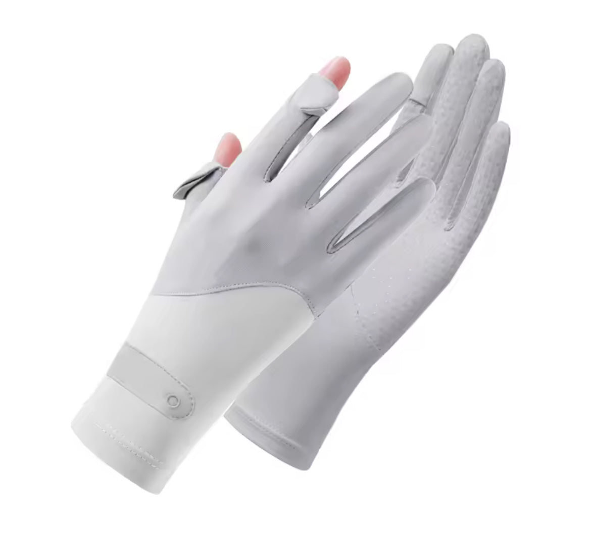 Problems Solved 2024 summer ladies fishing gloves with sunscreen, outdoor gardening or fishing protective gloves, lightweight and breathable