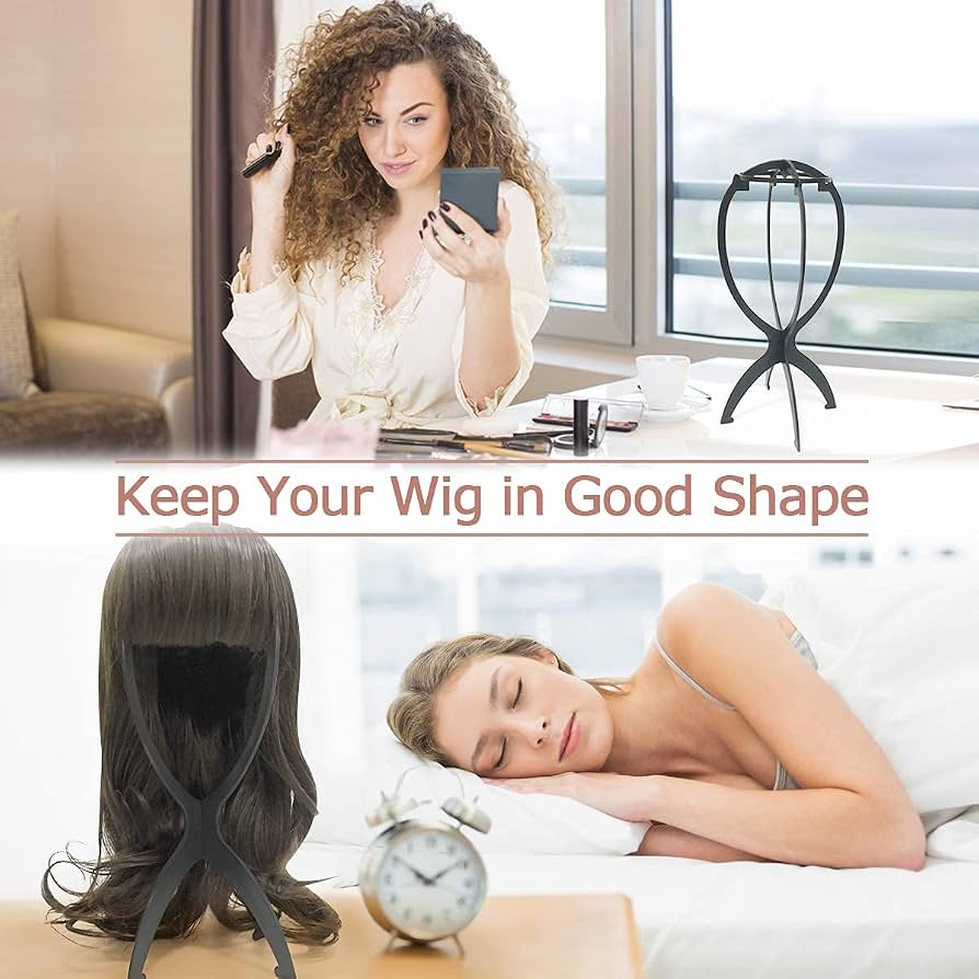 Wig Stand, Wig Head for Short Wigs, 2 Pack