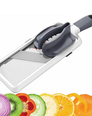 Problems Solved multi vegetable slicer and mandoline with adjustable stainless steel blade for safe, precise vegetable slicing in the kitchen.