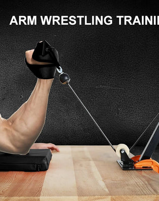 Arm Wrestling Training Strap Belt Hand Grip Arm Finger Forearm Exerciser Strengthener