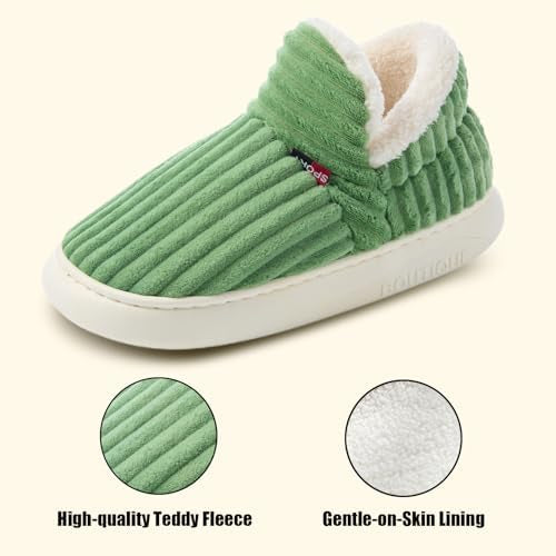 Slippers Women Ladies Fuzzy With Memory Foam Winter House Soft Anti-Slip Sole