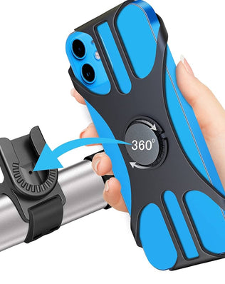 Problems Solved detachable bike phone holder mounted on a bicycle, universal motorcycle cell phone mount with 360º rotation.