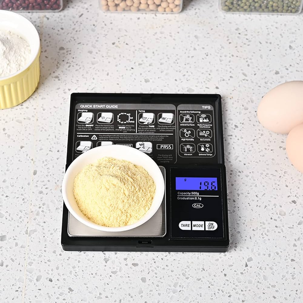 Problems Solved mini pocket digital kitchen scale weighing items from 0.01g to 500g in a compact, portable design.