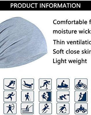 Slouchy Beanie Hat - Chemo Cancer Cotton Head Hat Sleep Cap Turban Headwear Stretch