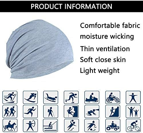 Slouchy Beanie Hat - Chemo Cancer Cotton Head Hat Sleep Cap Turban Headwear Stretch
