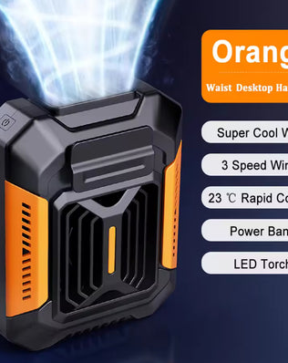 Portable Rechargeable Waist & Neck Fan with Light and Power Bank - Problems Solved