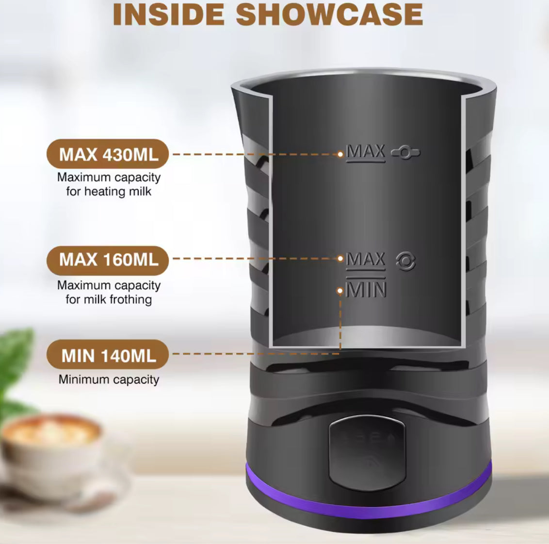 Electric Milk Frother and Steamer Hot Chocolate Machine 400W - Problems Solved