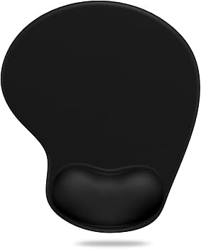 Problems Solved anti-slip mouse mat with gel foam wrist support, designed for comfortable PC use.
