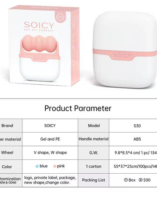 Problems Solved ice roller for face and eyes with travel case, facial skin care tool for cooling and soothing skin.