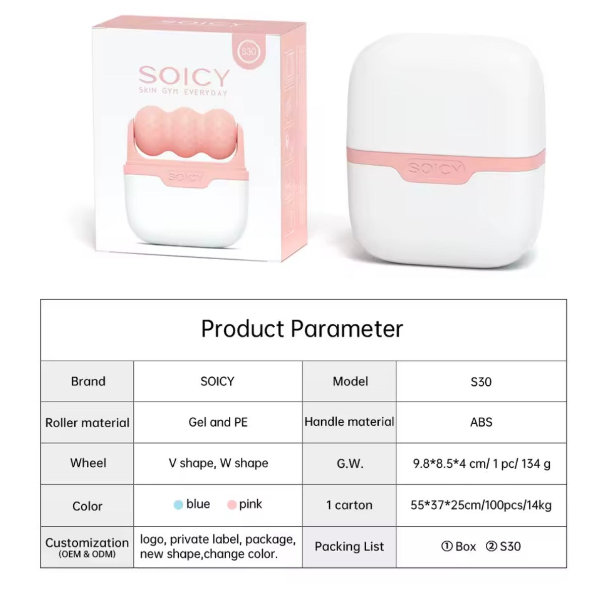 Problems Solved ice roller for face and eyes with travel case, facial skin care tool for cooling and soothing skin.