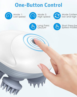Cat Massager, Electric Scalp Massager, Head Massager with 4 Massage Heads