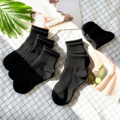 Problems Solved women's breathable ankle socks with cushioning, 10 pairs of moisture-wicking, comfortable athletic sock pairs.
