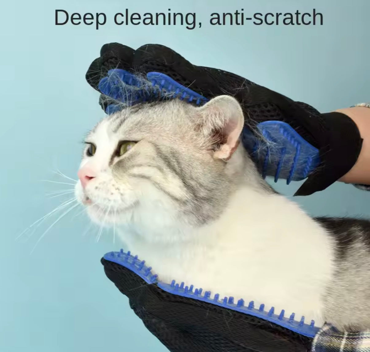 Pet Grooming Glove, Gentle Hair Removal and Efficient Massage for Dogs, Cats