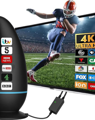 2026 Indoor TV Aerial, Digital TV Ariels Indoor 350+ Miles Long Range