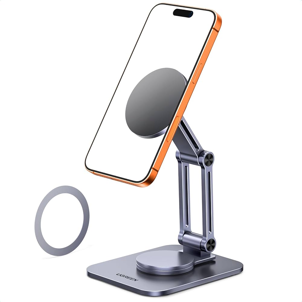 UGREEN Magnetic Mobile Phone Stand 360º Adjustable, Aluminium Magsafe Mobile