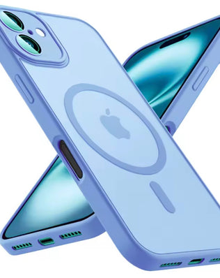 Problems Solved magnetic phone case compatible with MagSafe, military-grade shockproof design, shown on a smartphone.