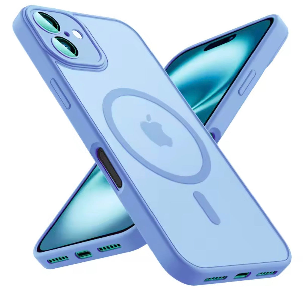 Problems Solved magnetic phone case compatible with MagSafe, military-grade shockproof design, shown on a smartphone.