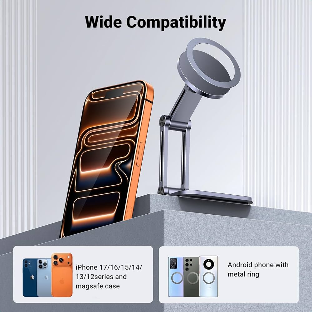 UGREEN Magnetic Mobile Phone Stand 360º Adjustable, Aluminium Magsafe Mobile