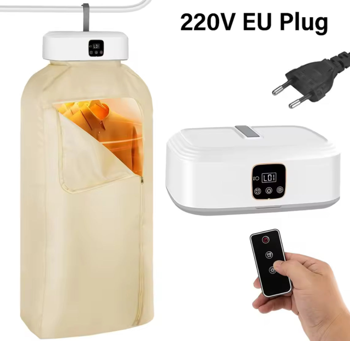 Portable Foldable Electric Clothes Dryer with UV Sterilization - Problems Solved