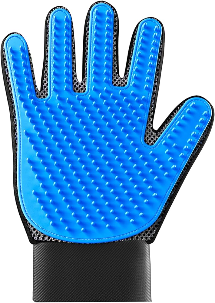 Pet Grooming Glove | Pet Brush Glove | Premium De-shedding Glove for Easy, Mess-free