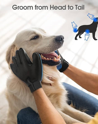 Pet Grooming Glove, Gentle Pet Grooming Glove Brush, Efficient Pet Hair Remover Glove