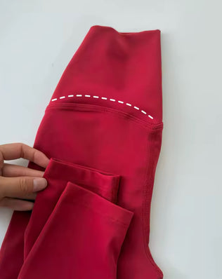 Women's high waist elastic fitness pants by Problems Solved, solid color, tight fit, and sexy line design for active wear.