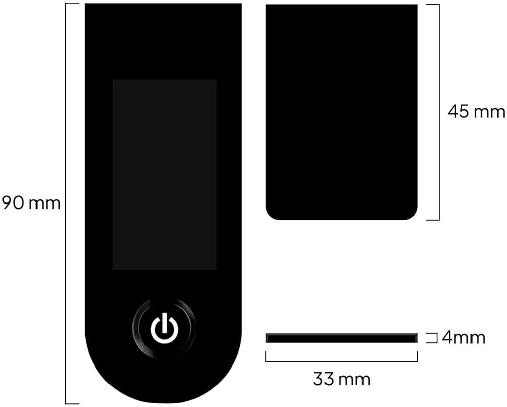Problems Solved OcioDual replacement screen cover for Xiaomi 1S M365 Pro electric scooter, showing the clear protective screen.