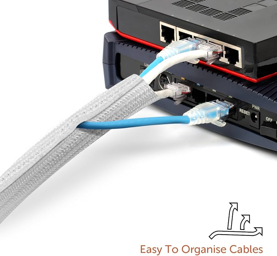 Cable Tidy Sleeve, 13mm/00.51"-3m/ 9.8ft Cable Management Sleeve