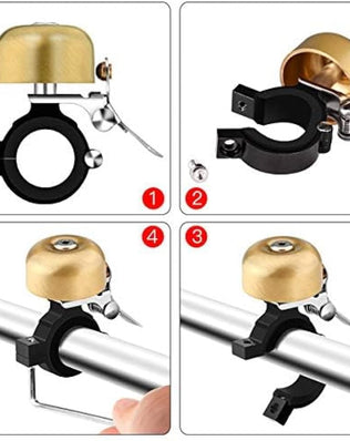 Bike Bells Adults Kids, Full-Metal Bike Bell for 22.2-31.8mm Bicycle Handlebars