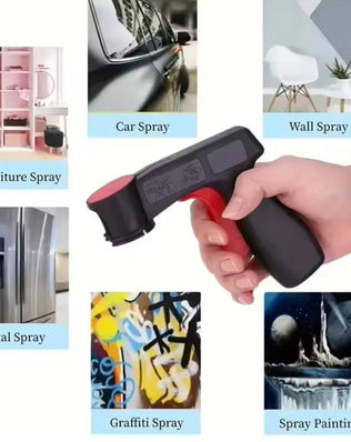 1 Pcs Plastic Portable Spray Paint Handle, Universal Reusable