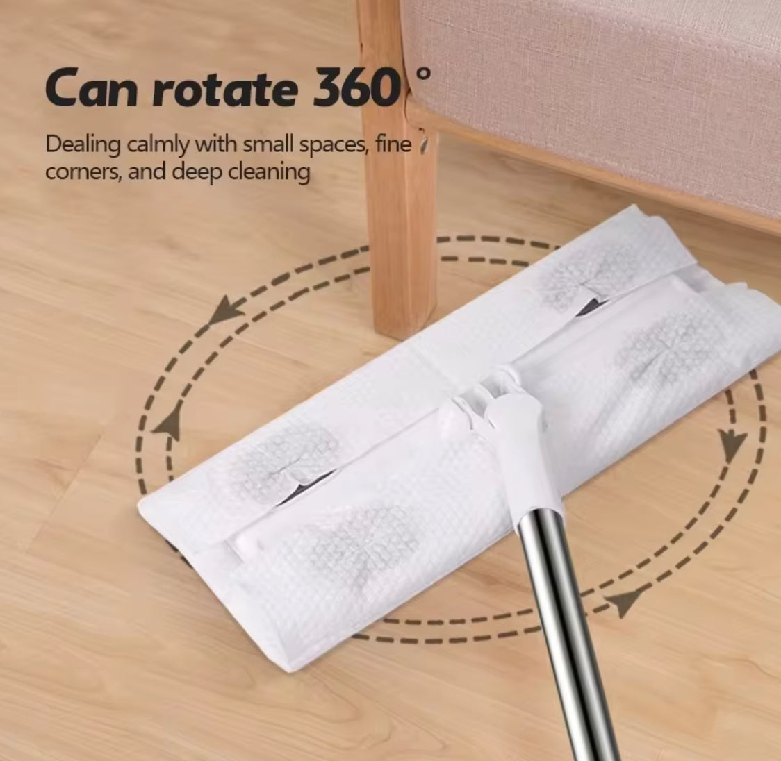 Electrostatic Flat Mop Rotatable Disposable Wash-free Mop - Problems Solved