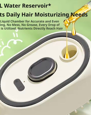Electric Spray Air Massage Comb, Anti-Tangle & Essential Oil Mist Hair Straightener Brush