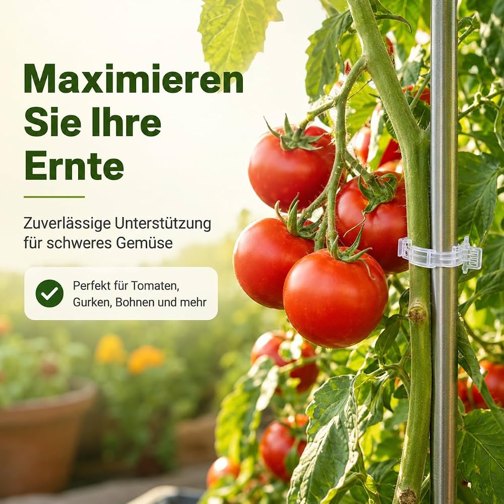 Plant Clips for Climbing Plants, 200 Pieces Plant Clips Tomato Hooks Trellis