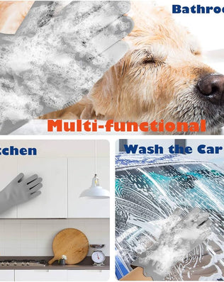 Pet Hair Remover, Gentle Magic Pet Grooming Gloves, Efficient Deshedding Glove for Dogs