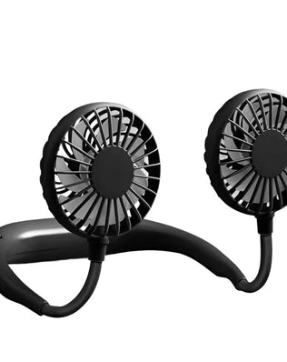Portable Dual-Head Neck Fan with 3-Speed Adjustment - Problems Solved