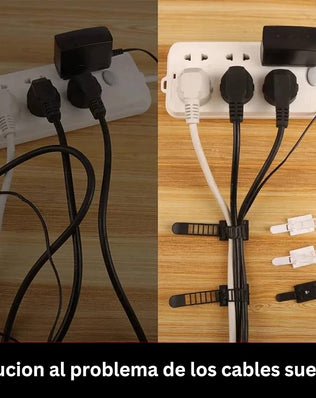 Pack of 25 3M Quality Self Adhesive Cable Organizer, Cable Organizer for Desk