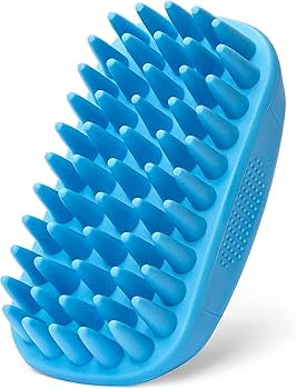 Rubber Curry Brush Dog for Short Haired Dogs Soft & Gentle Deshedding Brush
