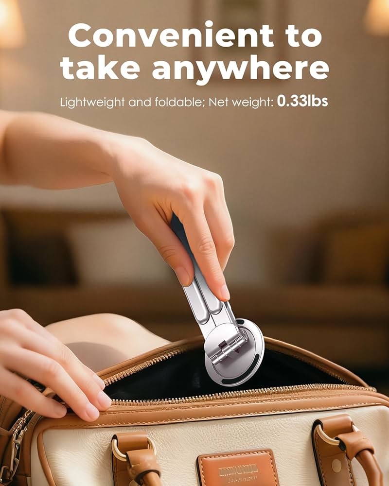 Portable Laptop Stand for Desk, Foldable Adjustable Computer Riser