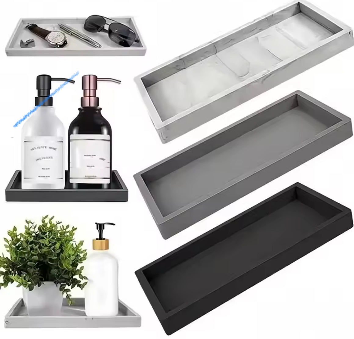 Silicone Sink Organizer Tray for Dish Soap, Brush - Problems Solved