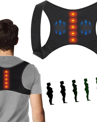 Problems Solved adjustable and breathable posture corrector back support for improved spinal alignment and comfort.