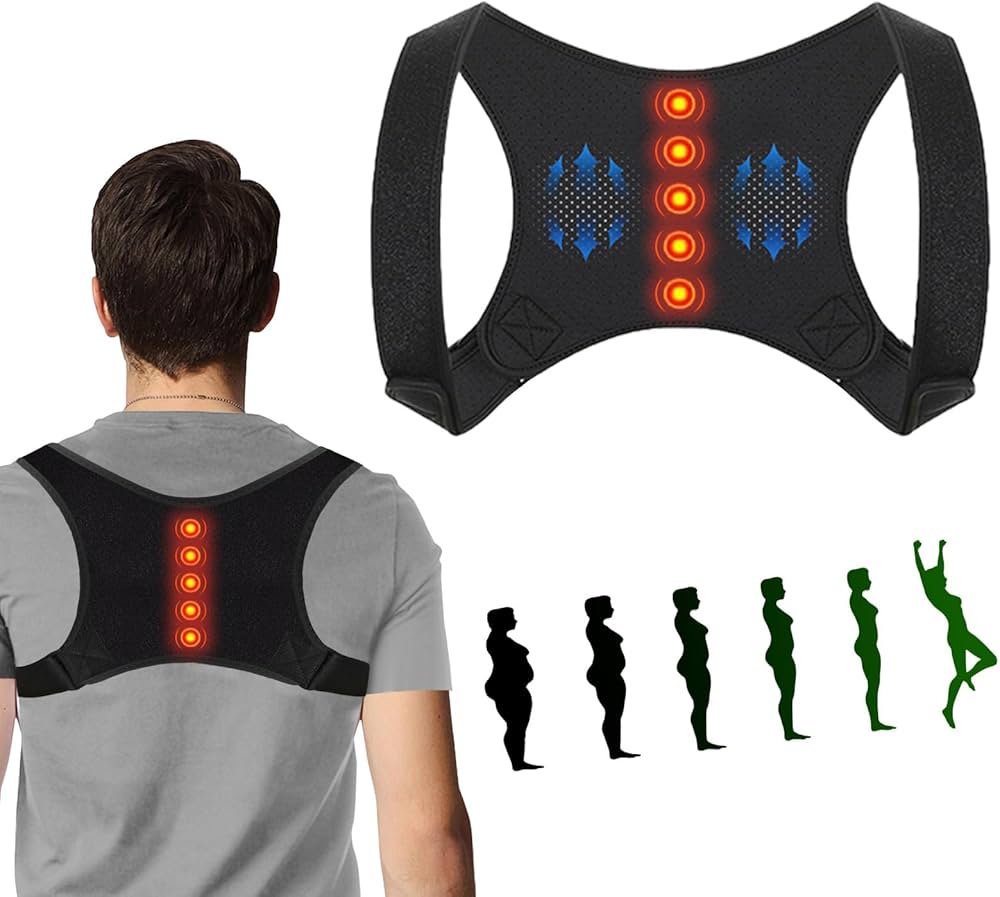 Problems Solved adjustable and breathable posture corrector back support for improved spinal alignment and comfort.