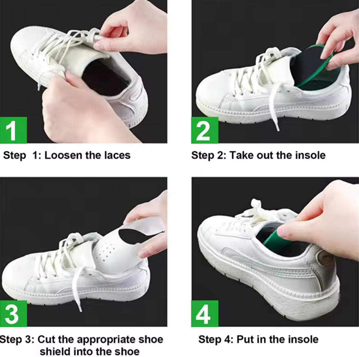 Crease Protector Shoe Anti Crease Bending Crack Toe Cap - Problems Solved