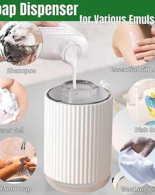 Problems Solved automatic liquid soap dispenser, touchless bathroom soap dispenser with sleek design and sensor for hygienic use