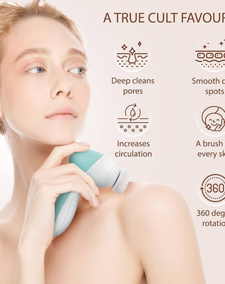 Facial Cleansing Brush Face Scrubber Exfoliating Cleaning Skin Care Cleanser