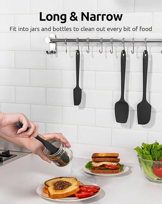 Silicone Spatula Set of 4: 315°C Heat-Resistant Flexible