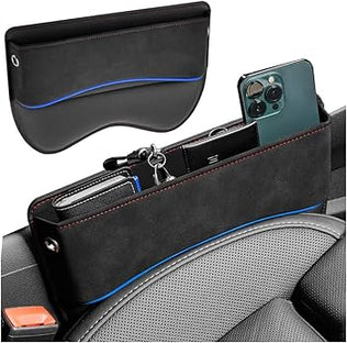 Car Seat Gap Filler Organiser, PU Leather Car Organizer for Front Seat Gap Filling