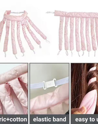 Heatless Curlers Headband, Octopus Hair Curler, Curler Overnight Curls Without Heat