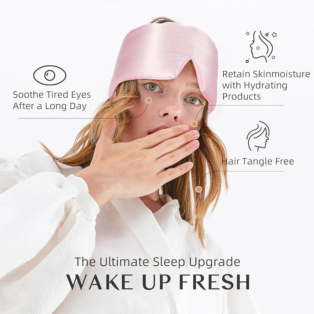 Silk Sleep Mask for Women Men, Mulberry Silk Eye Sleeping Mask