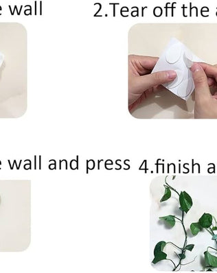 30 Pieces Plant Climbing Wall Fixture Clips, Self-Adhesive Plant Fixer Invisible Clips